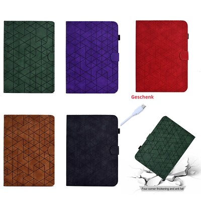 Leder Diamant-Gitter Smart Cover Für Apple iPad Modelle Etui Hülle Case Tasche