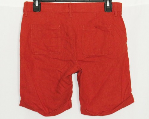OLD NAVY Shorts Girls 14 Regular Rust Twill Adjustable Waist 14R Bermuda Short - Picture 3 of 12