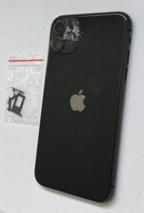 Original Apple iPhone 11 Gehäuse Rahmen Glasbruch Für Refurbisch Space Grau