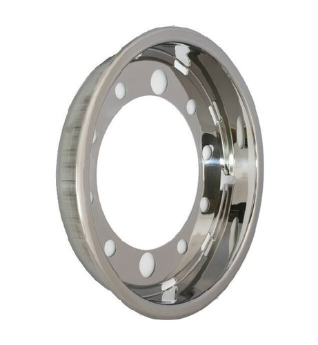 Felgenkappe Edelstahl Radblende Radkappe für die Vorderachse LKW 19.5" - 第 1/3 張圖片