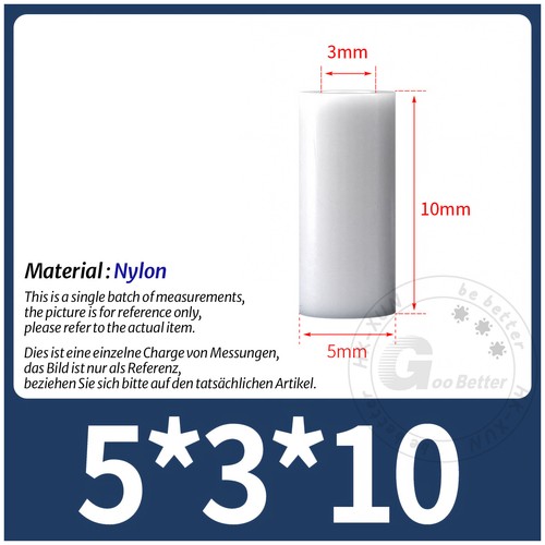 White Nylon Standoff Plastic Spacers Washers M3 | M4 | M5 | M6 | M8 | M10 | M12 - Picture 18 of 234