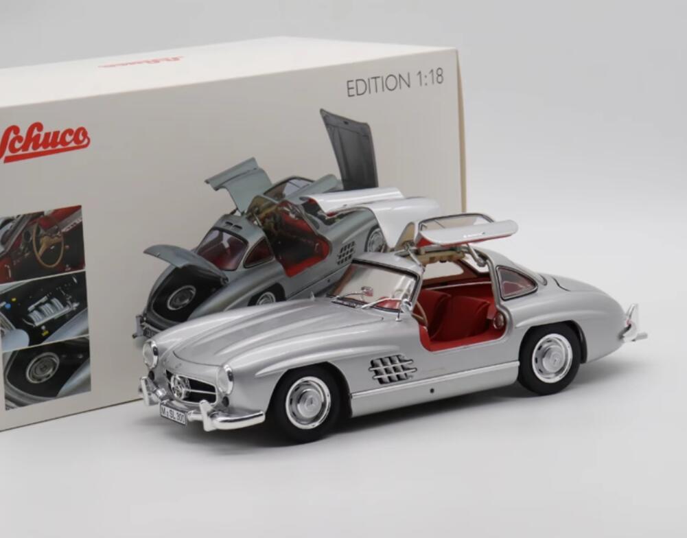 Schuco 1:18 1952 MERCEDES BENZ 300SL Alloy Car model silve Schuco 1:18 1952 MERCEDES BENZ 300SL Alloy Car model silve