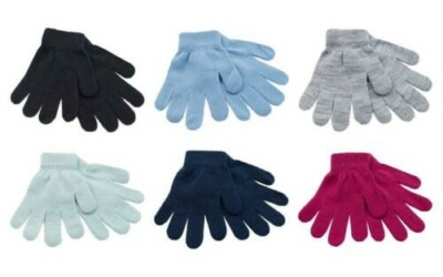 Guanti Invernali JUPSK Per Bambini - 3 Paia Morbide Con Fiocco Per Bambini 3-8 Anni