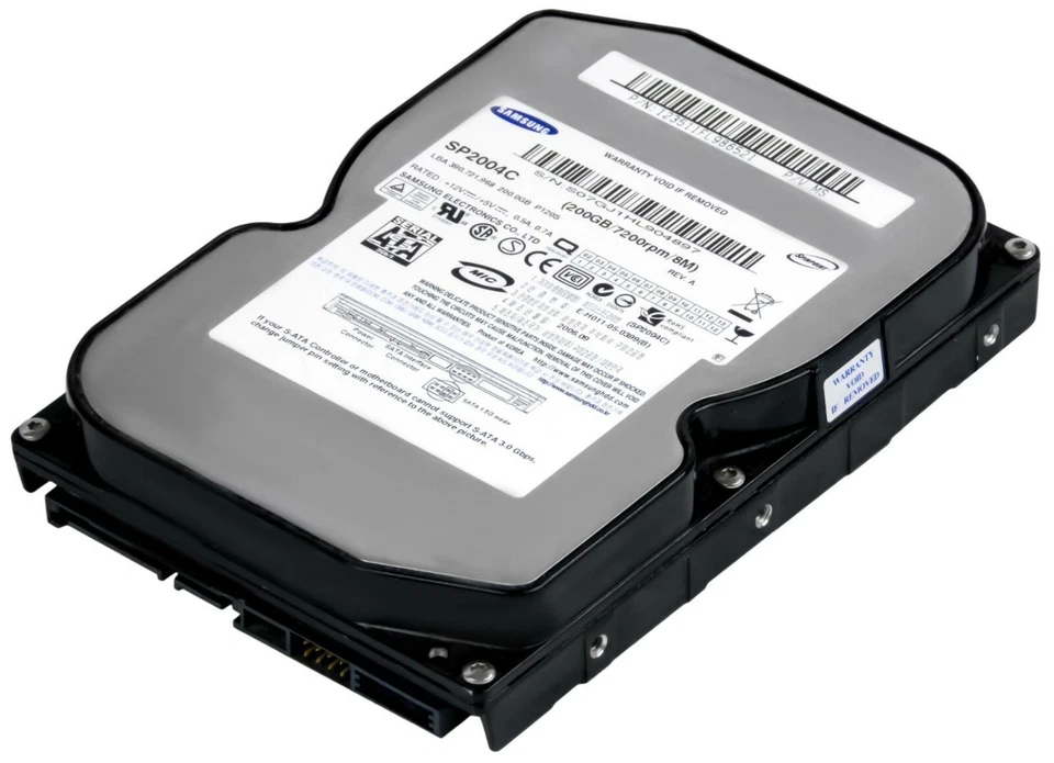 Hard Drive Samsung Spinpoint P120 SP2004C 200GB 7200RPM 8MB SATA II 3.5'' Inch - Image 2 of 3