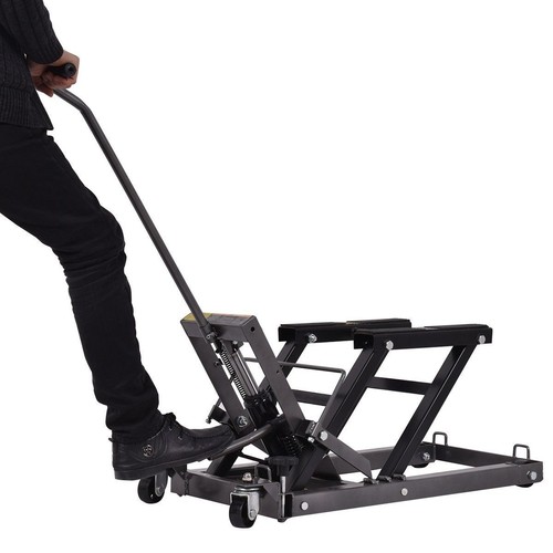 IRONMAX Motorcycle ATV Jack Lift Stand Quad Dirt Street Bike Hoist 1500 Lbs New - Picture 4 of 7