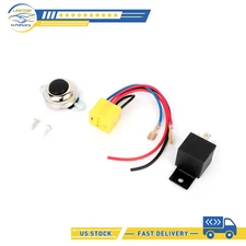 12V Black Wolo Air Horn Wiring Kit For Motorcycle Boat Car Marine Horn new