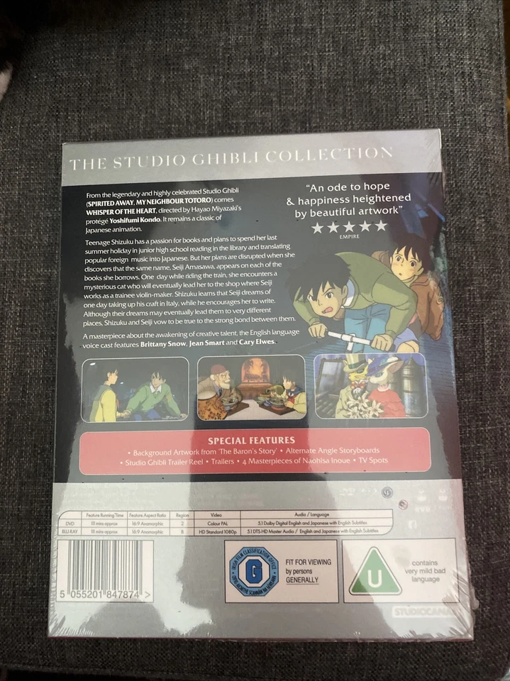 WHISPER OF THE HEART (Studio Ghibli) COLLECTORS EDITION NEW SEALED BLU RAY & DVD - Image 2 of 4
