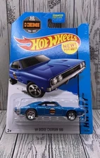 Hot Wheels ‘69 Dodge Charger 500 #19 HW City Diecast Car Blue New