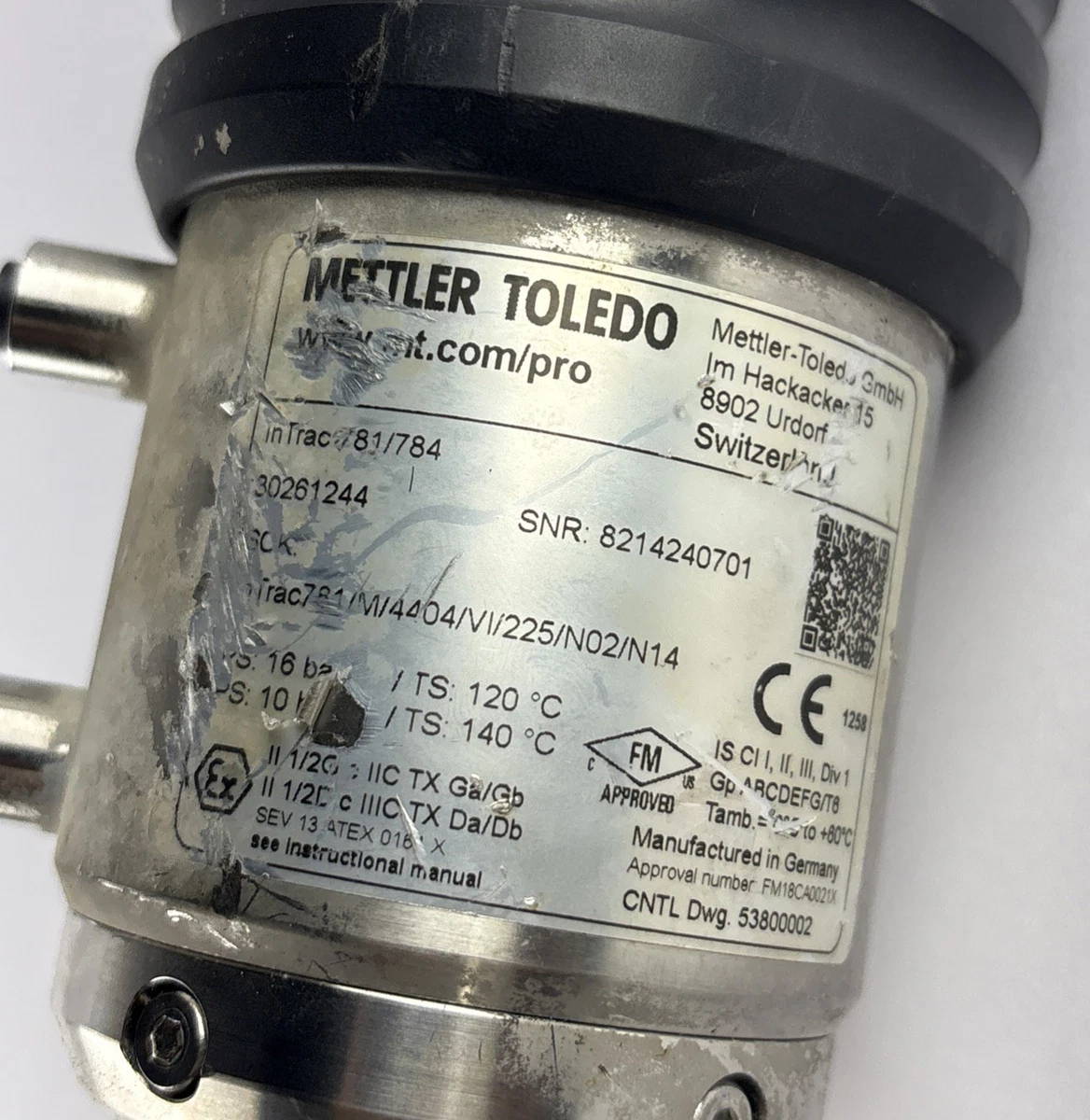 Mettler Toledo InTrac 781/784 Retractable Sensor Housing 30261244 Process photo 2
