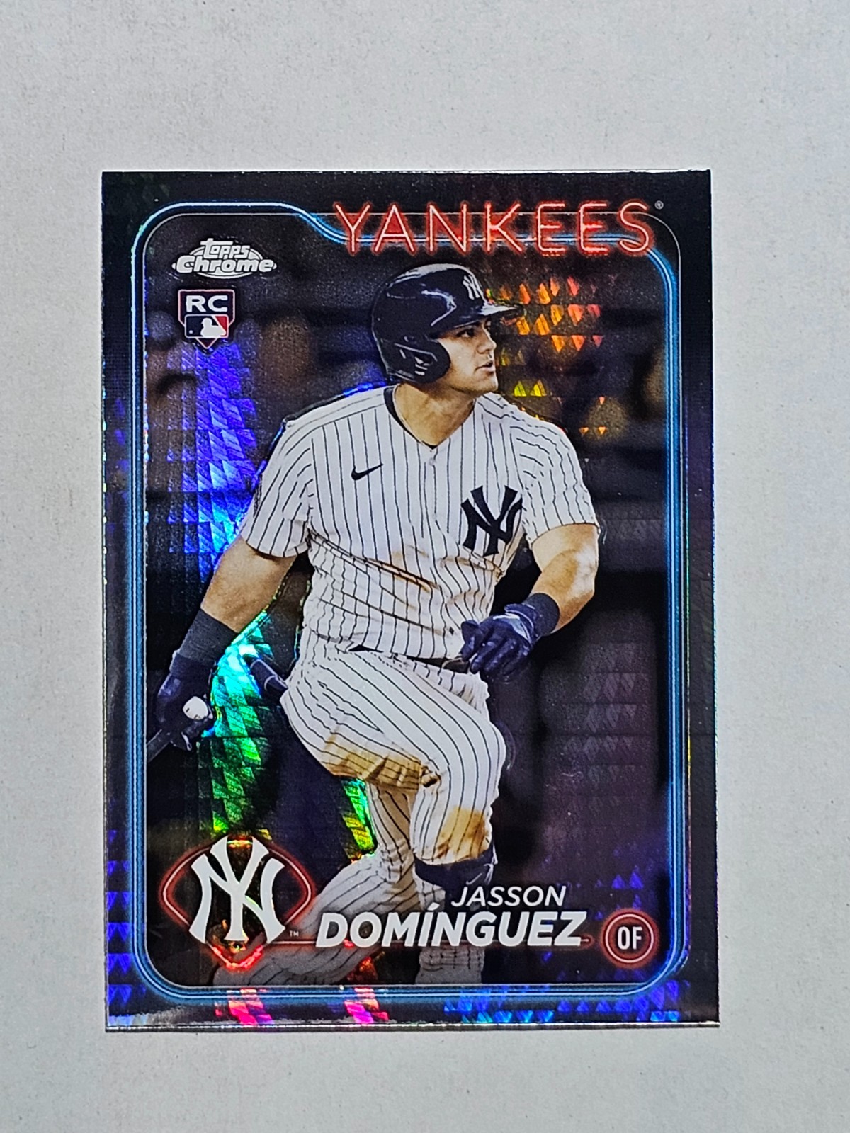 2024 Topps Chrome - Jasson Dominguez #89 Prism Refractor (RC) New York Yankees