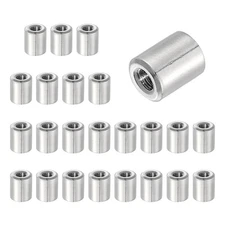 24Pcs 304 Stainless Steel M4x0.7mm Round Coupling Nuts, 0.31x0.31"(ODxH)
