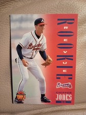 1994 Donruss Triple Play - Rookie Chipper Jones #281 Baseball Card. rookie card picture