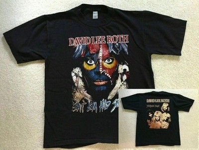 David Lee Roth 1980s Eat Em And Smile Concert Tour T Shirt QE244