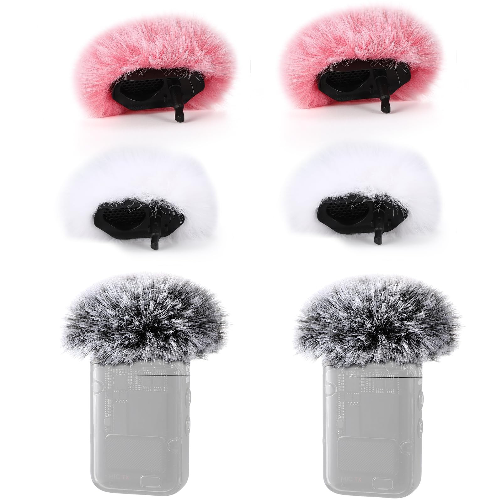 Bonnette Anti-vent DJI MIC 2 Réduction de Bruit Souffle Lot de 6 Pièces pour Osmo Pocket 3