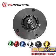 REVO Black Quick Lock Fuel Cap For V-STROM 1000 12 13 14 15 16 17
