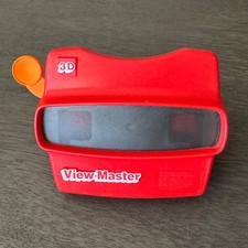Vintage View Master 3D Viewer Classic Red Orange Lever Viewmaster