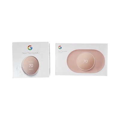 Google Nest Smart Thermostat & Trim Kit Rose Gold GA02082-US 