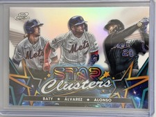 2023 Topps Cosmic Chrome - Stars Clusters Pete Alonso, Francisco Alvarez, Brett