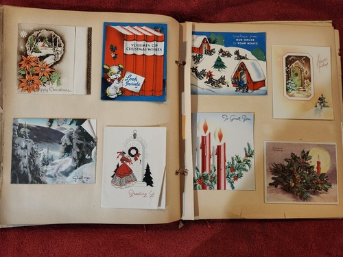 Scrapbook Vintage 1950's Greeting Cards Variety 145 Valentine Christmas etc - Picture 8 of 24
