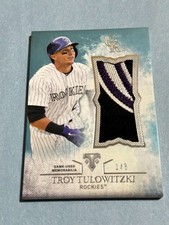 2015 Topps Triple Threads - Unity Jumbo Relics Troy Tulowitzki #UJR-TT 1/3