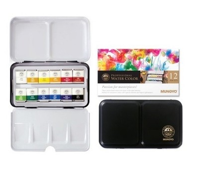 Mungyo Sargent Künstlerqualität 12ct Profi Aquarell Set (MWPH-12C)