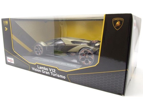 Modellino auto Lamborghini V12 Vision Gran Turismo verde opaco 1:18 Maisto - Foto 10 di 10