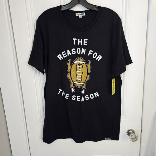 NWT Tipsy Elves Mens Large "Reason For The Season" Football Turkey Thanksgiving