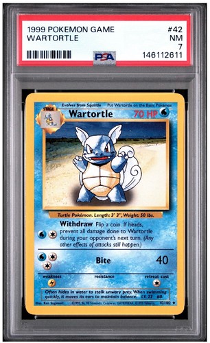 Wartortle graded PSA 7 for sale on eBay