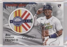 2022 Topps Series 1 City Flag Commemorative Relics Wander Franco Patch 10gn
