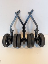 My Babiie MB11 Double Stroller Rear Wheels With Brakes Black