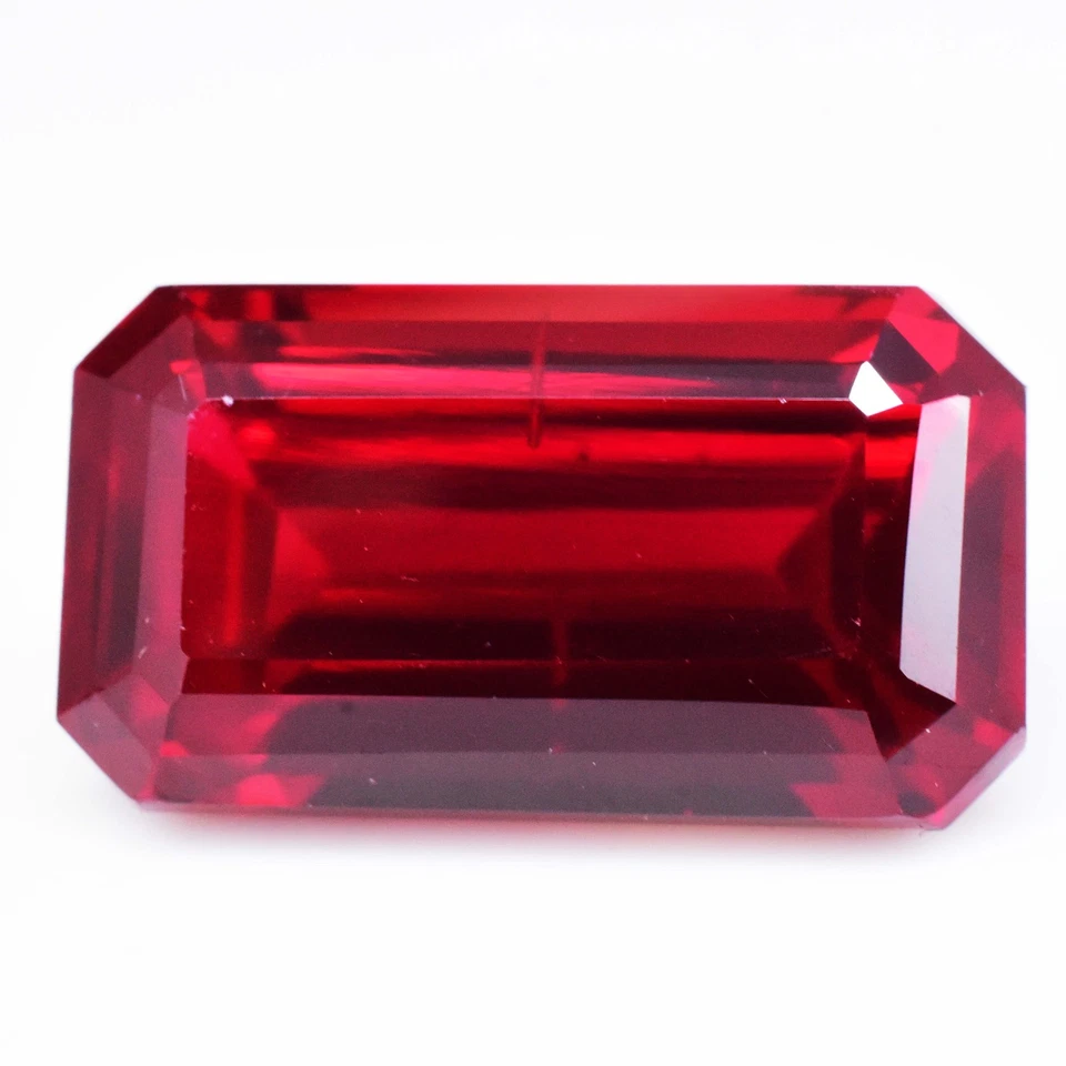 Certified 29.30 Ct Red Ruby Radiant Cut Natural Loose Gemstone - Image 3 of 4