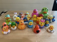 Mega Rubber Duckies Jeep Mix W/ Big Large Duck Small Med Lot Mixed Disney Etc