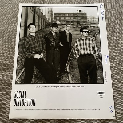 Social Distortion Press Photo 8x10”, Mike Ness, John Maurer