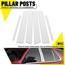 Chrome Pillar Post Door Window Covers 6PCS Fit Chevrolet Equinox 2018 2019 20-24