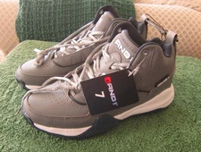 AND1 Athletic Grey Basketball Shoes Streetball High Top Sneakers Men's Size 7