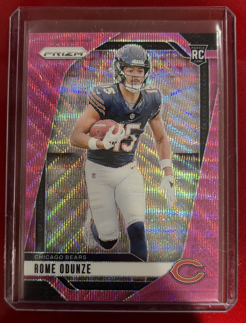 2024 Panini Prizm - Rookies Rome Odunze #385 Pink Prizm (RC)