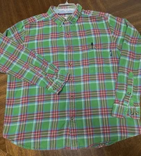 Woolrich Men’s  XXL Plaid Flannel Button Up Shirt Dogfish Head Brewery Collab