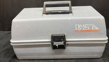 Flambeau Gray Plastic Tool/Craft/Tackle Carrying Box with Removable Tray 14031