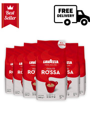 Lavazza Qualita Rossa Coffee Beans, Pack of 6, 6 x 1000g 13.33 per kilo