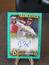 2024 Topps Chrome Update AQUA Refractor #RA-JBY Joe Boyle Rookie RC AUTO #/199