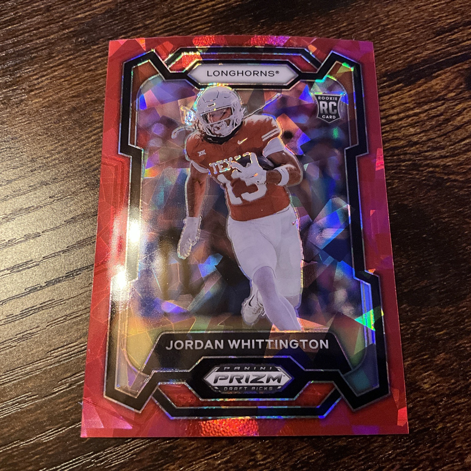 #937 2024 Prizm Draft Picks Jordan Wittington Red Ice Rookie #170