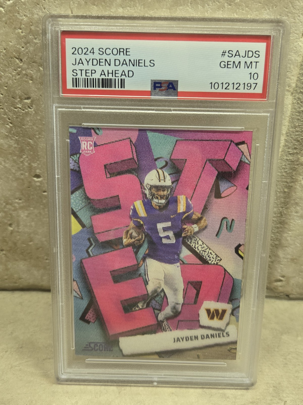 Jayden Daniels Panini Score Step Ahead #SAJDS Base