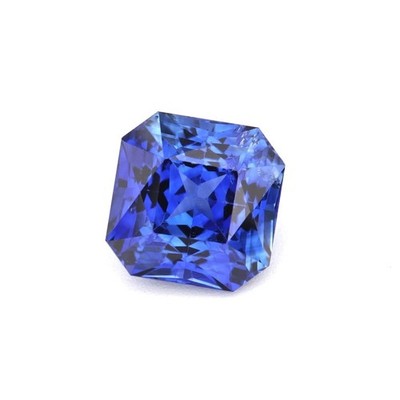10 Ct A++ Certified Ceylon Rare Natural Blue Sapphire Asscher Cut Loose Gemstone