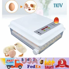 64 Digital Eggs Incubator Egg Hatcher With Temperature Control Automatic Turner