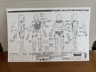 2023 SDCC GI Joe Android Trooper BAT blueprint/sculpture sheet Hasbro Vault 1986