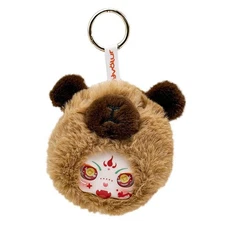 Fyyvalur Fluffy Capybara Moki Keychain Plush 6" Cute Animal Charm
