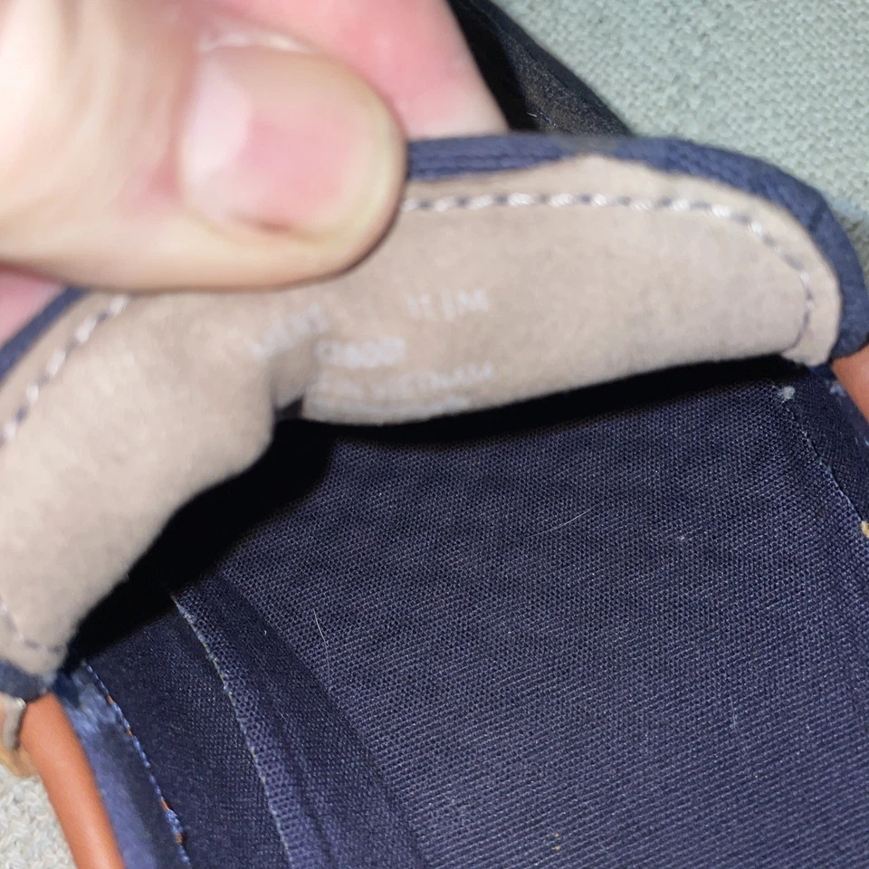 Zapatos de barco Cole Haan para hombre talla 11,5 M azul lona aire libre atletismo activo Foto 3 de 4