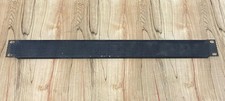 1U Black Perforated Vented 19  Rack Flanged Panel