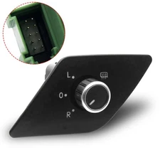 Left Door Mirror Switch Knob w/ Heat For VW Jetta MK6 5C7 959 565J 10Pin 2011-16