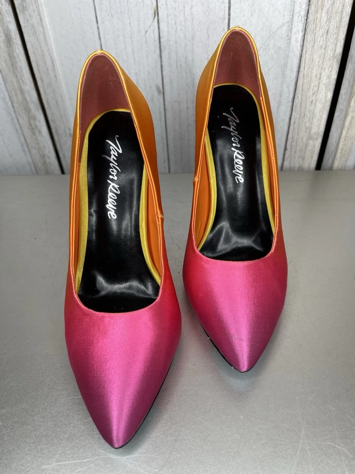 Туфли на высоких каблуках Taylor Says (Reeve) Ombre розовые оранжевые желтые размер 8 - Изображение 2 из 4
